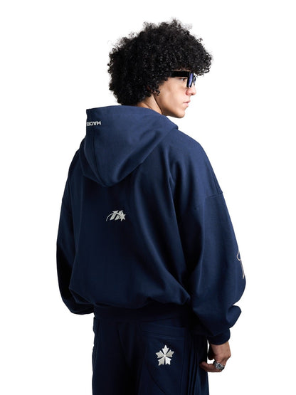 Hades Heaven’S Call Hoodie Zip - Blue Navy