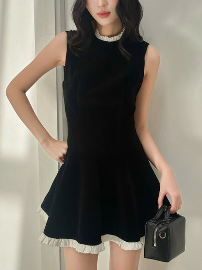 Mieufashionista Velvet Mini Dress Hanie