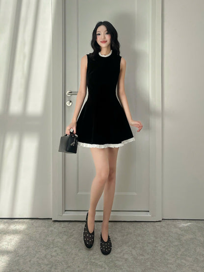 Mieufashionista Velvet Mini Dress Hanie