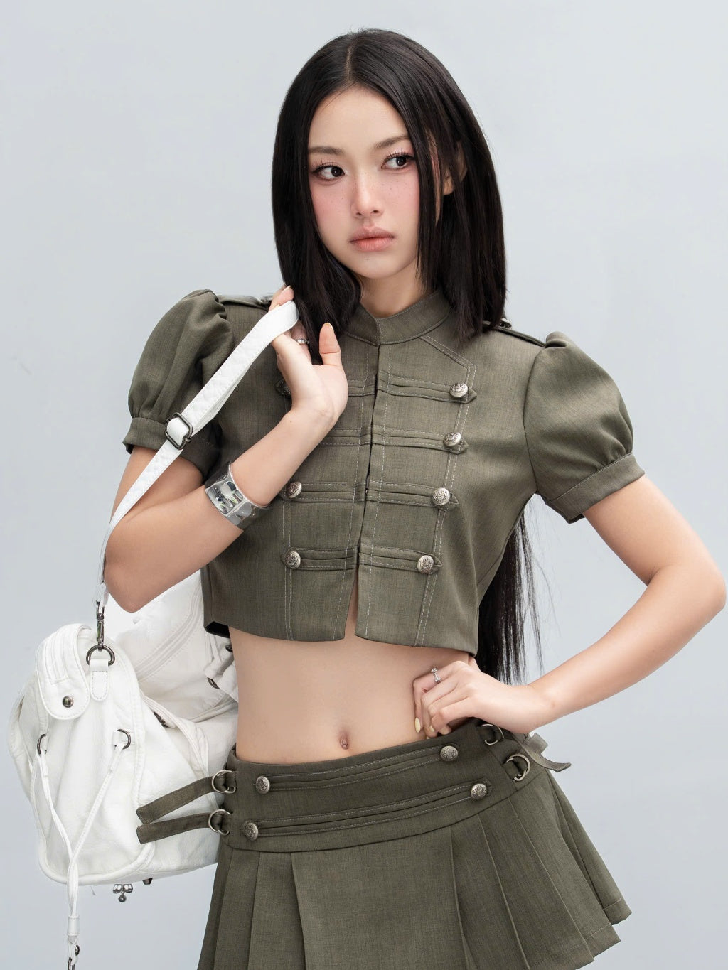 Hoo Design Army Skirt