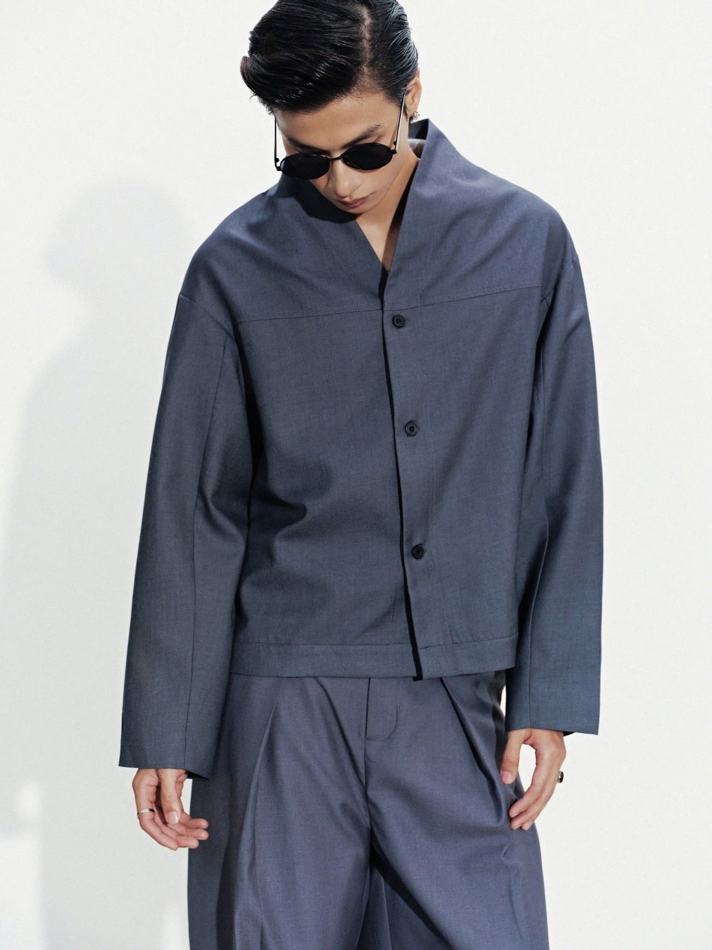 Hypnotism Mandarin Collar Jacket
