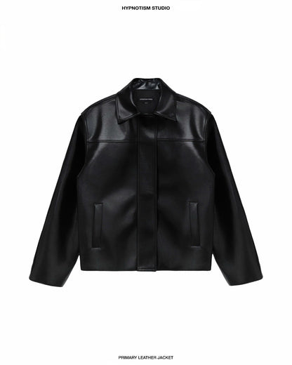 Hypnotism Primary Leather Jacket