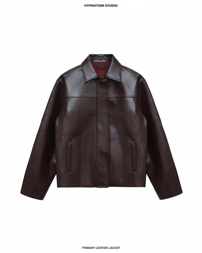 Hypnotism Primary Leather Jacket
