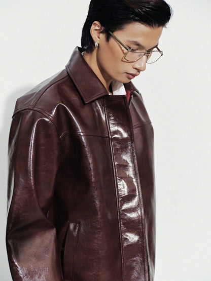 Hypnotism Primary Leather Jacket