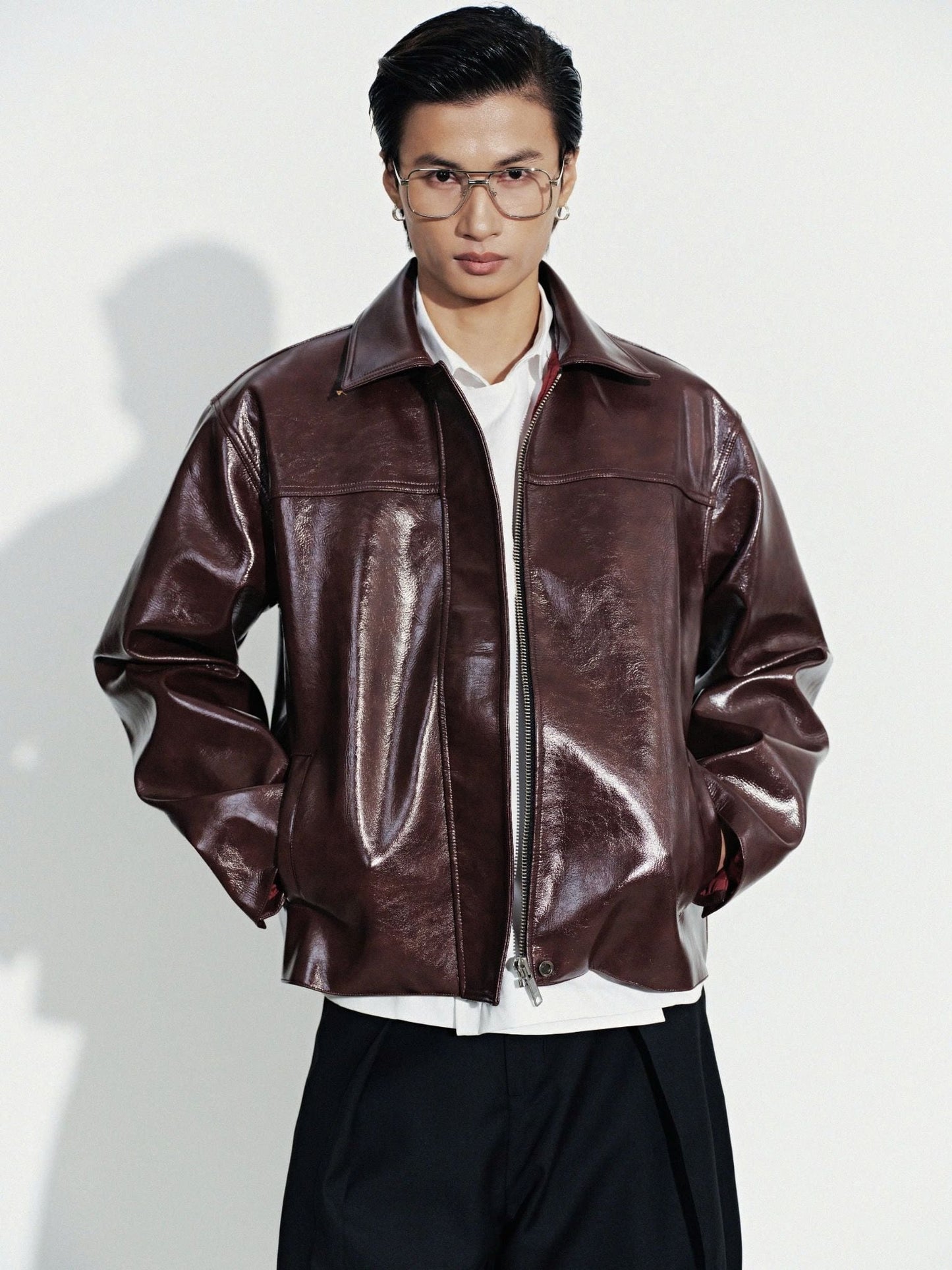 Hypnotism Primary Leather Jacket