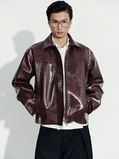 Hypnotism Primary Leather Jacket