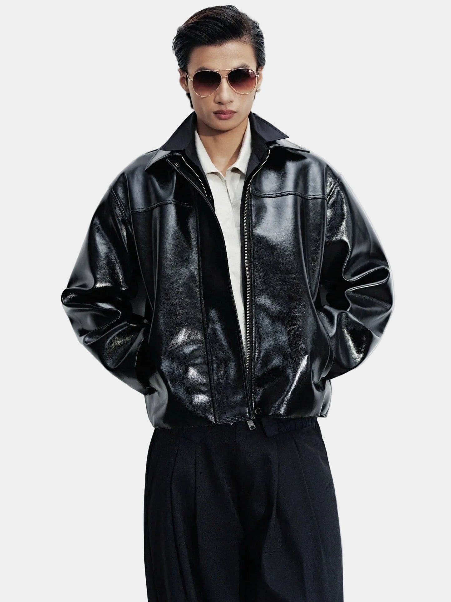 Hypnotism Primary Leather Jacket