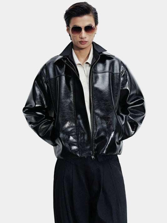 Hypnotism Primary Leather Jacket