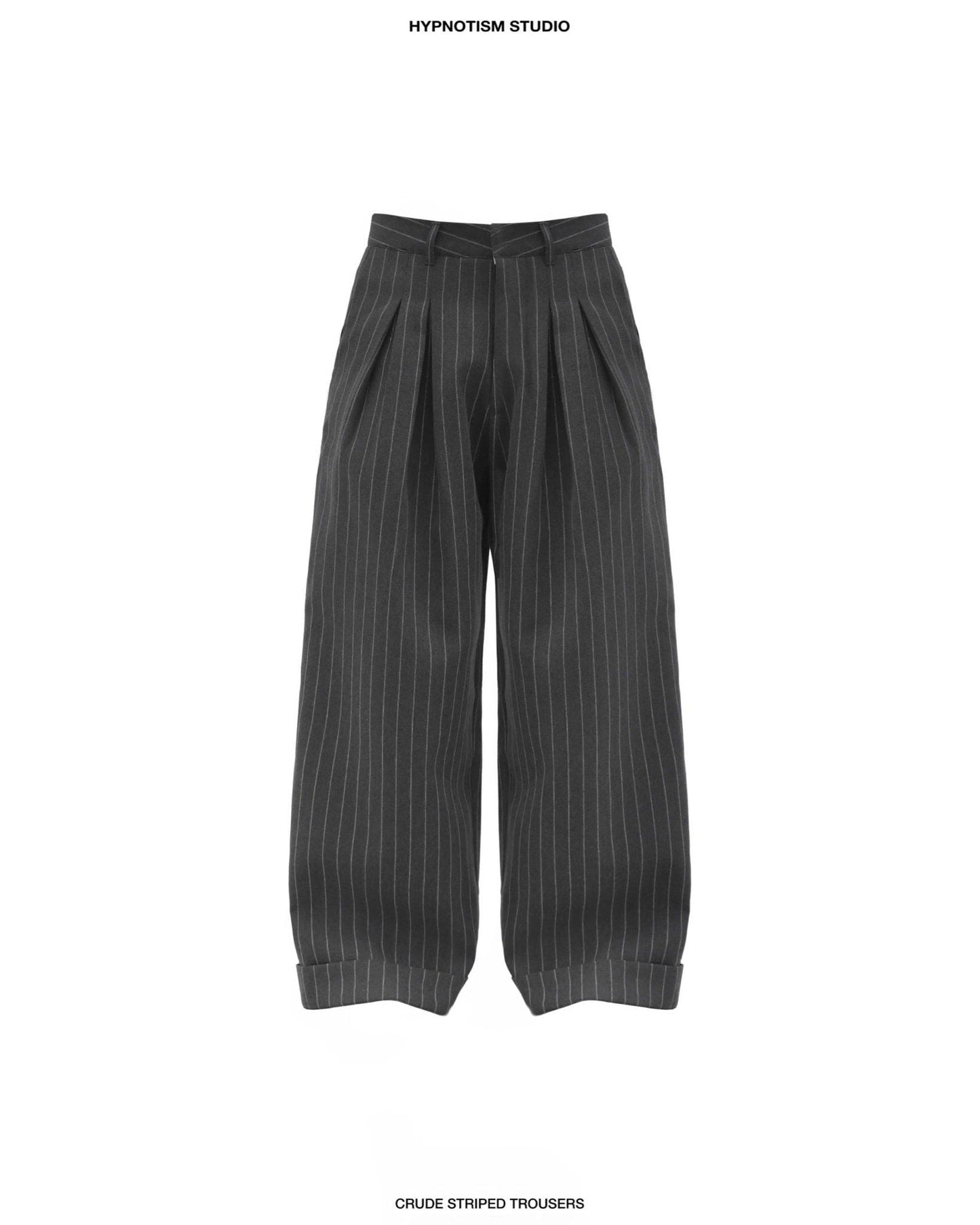 Hypnotism Striped Crude Trousers