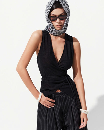 Hypnotism Striped Crude Trousers