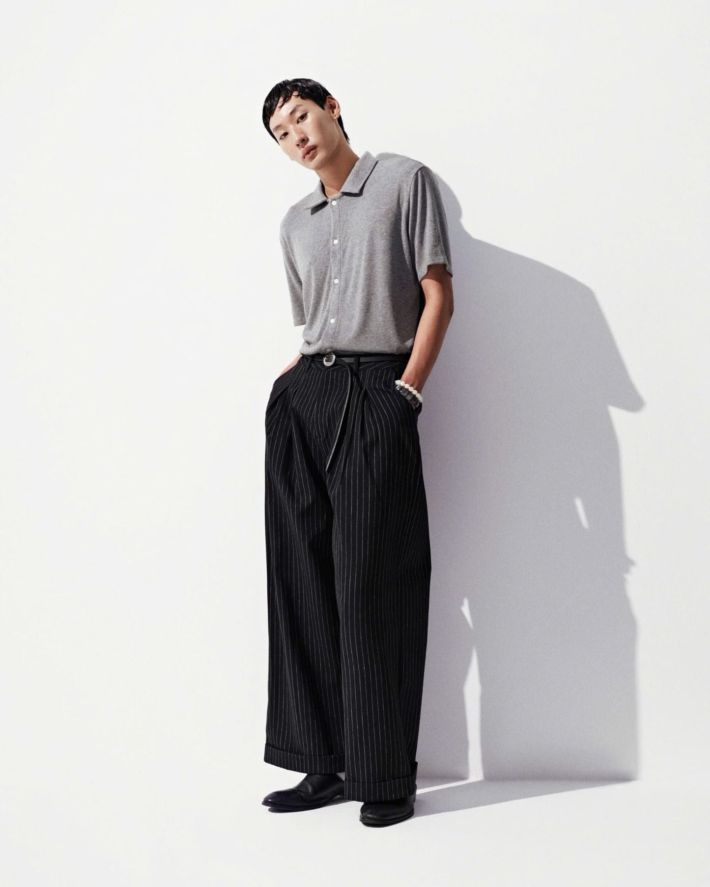 Hypnotism Striped Crude Trousers