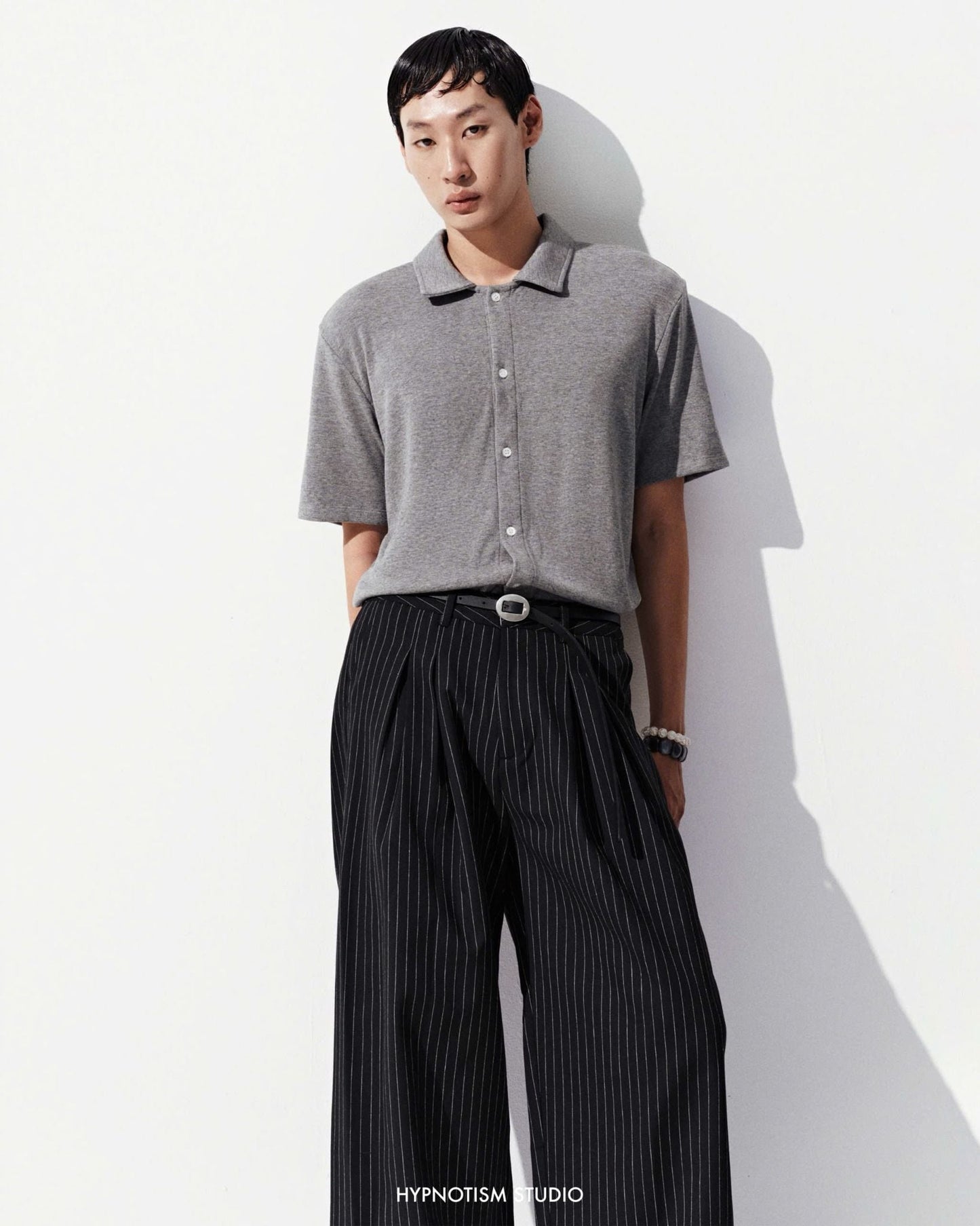 Hypnotism Striped Crude Trousers