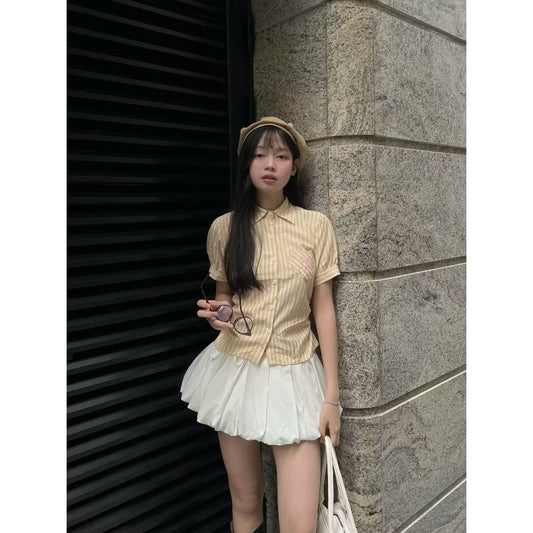 Kill System Pumpkin Mini Skirt (Pre-order) - Em Clothing