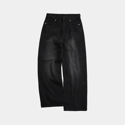 WHOSE Smoke Wide Straight Jeans
