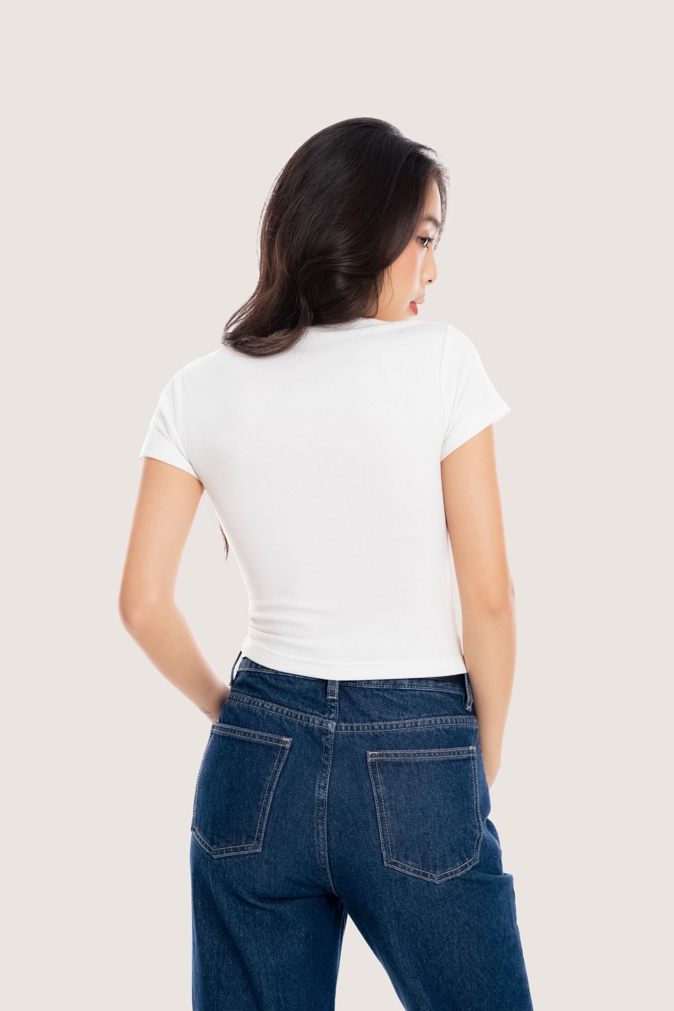 Libe Indigo Mid Rise Flared Jeans (Pre-order)