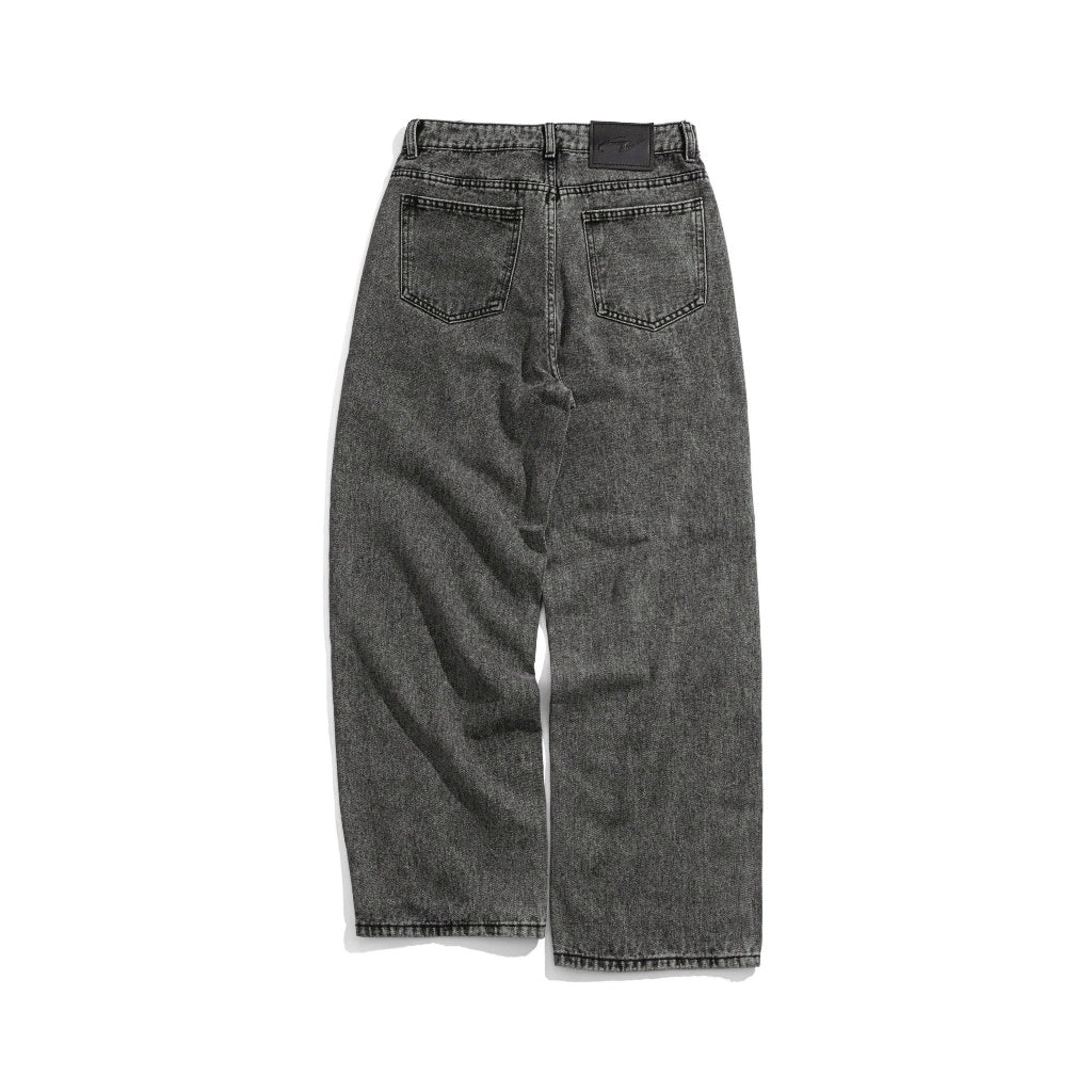 Whose Iron Wash Wide Straight Jeans