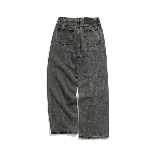 Whose Iron Wash Wide Straight Jeans