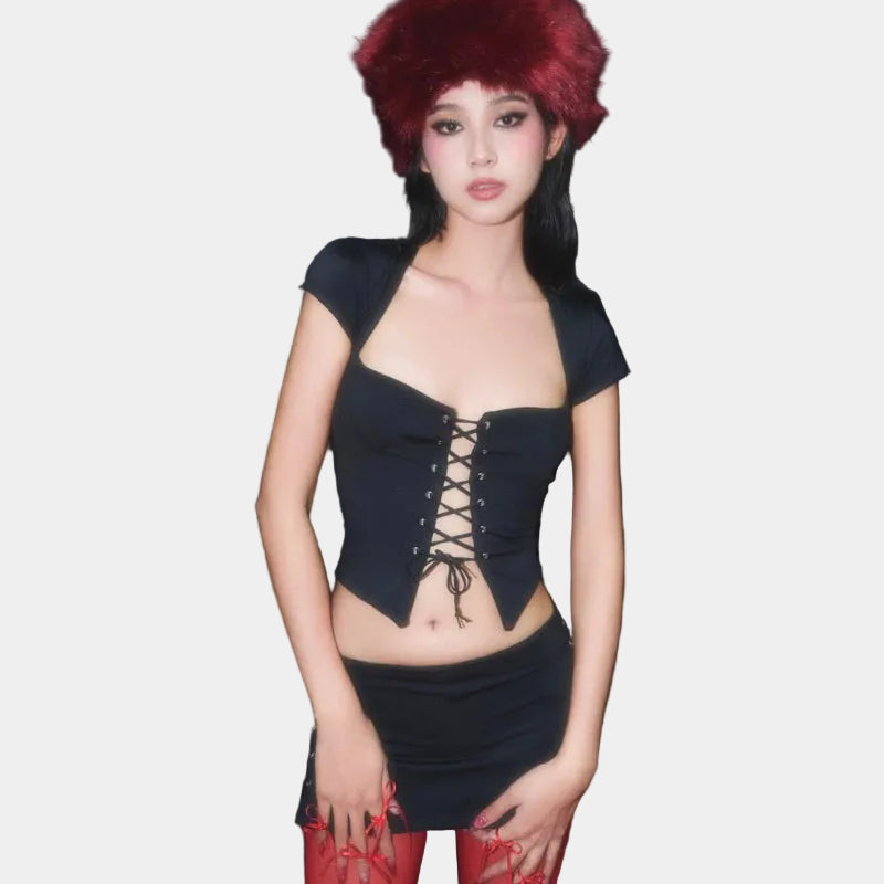 Feiin Jet-Black Top