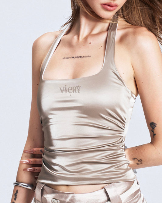 Viery Jolie Aura Top - Cream Silver