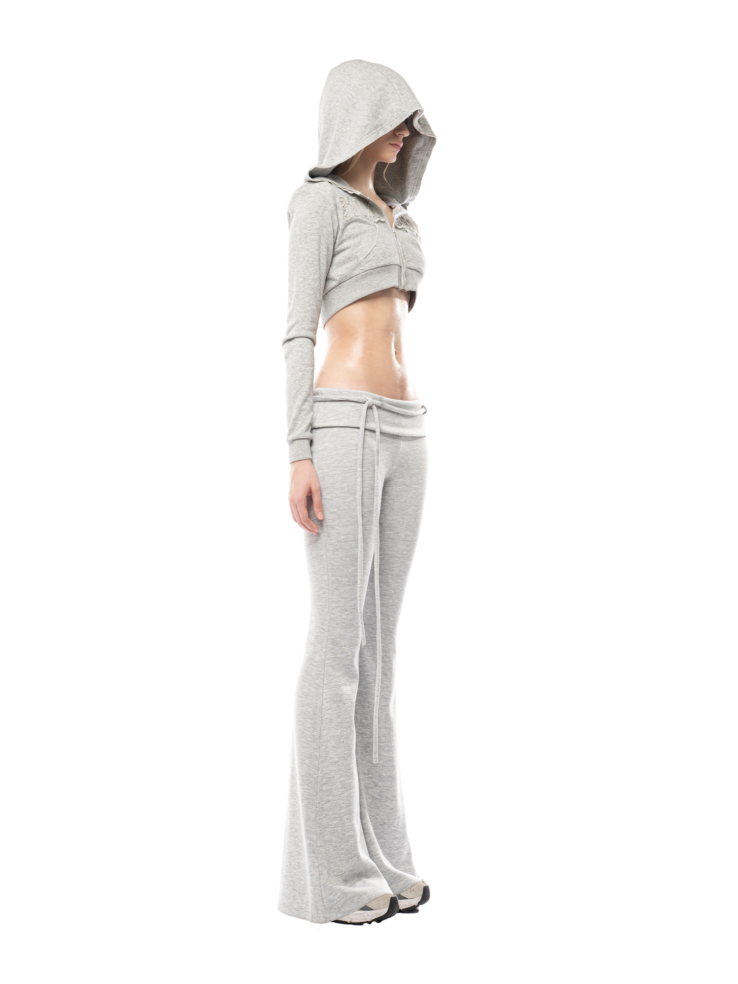 Huelleyrose Jolie Cropped Zip Hoodie (Pre-order)