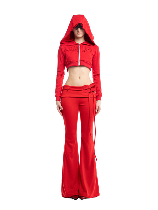 Huelleyrose Jolie Cropped Zip Hoodie (Pre-order)