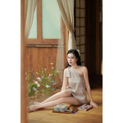 Aguja Jolie Off-Shoulder Shorts Set (Pre-order)
