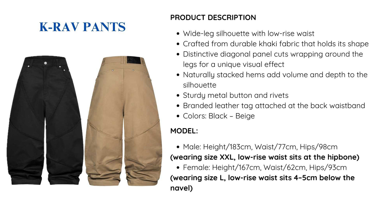 Push Push K-Rav Pants (Pre-order)
