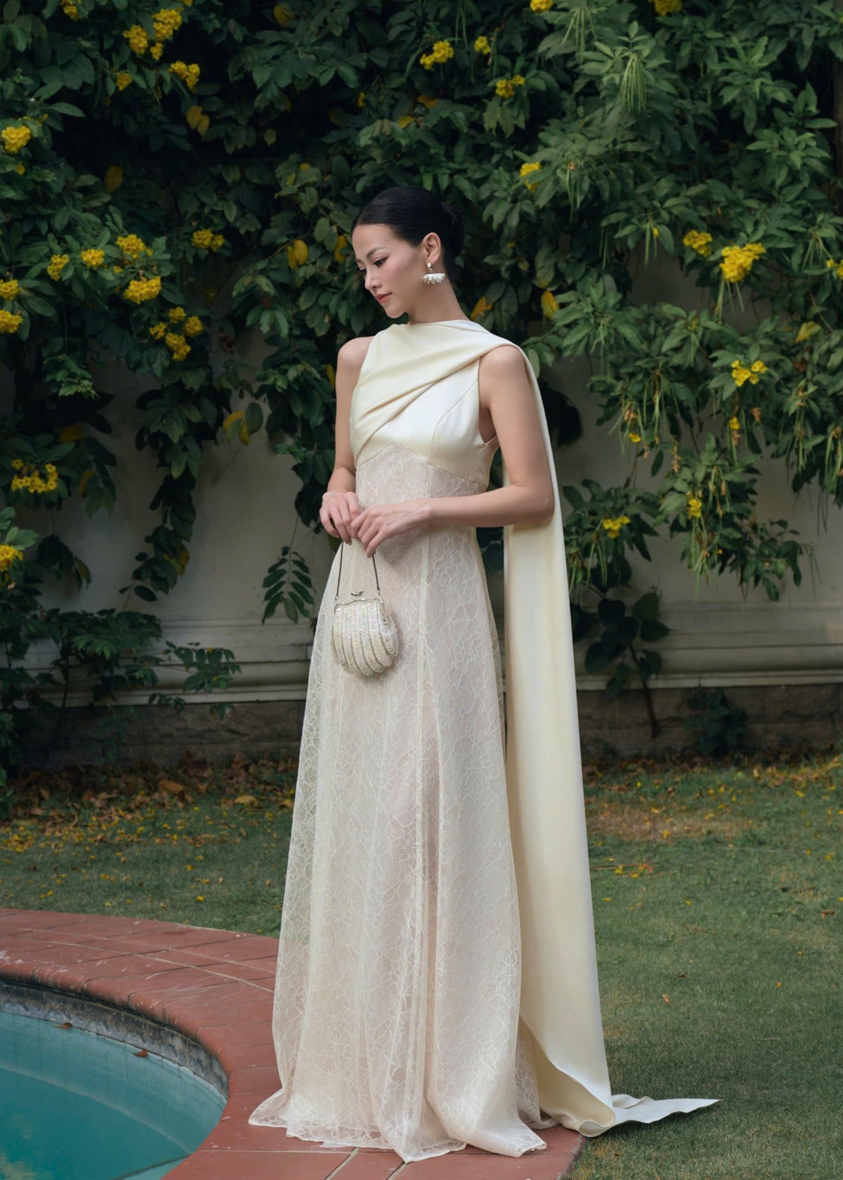 Kisserine Helena Dress - Ivory White
