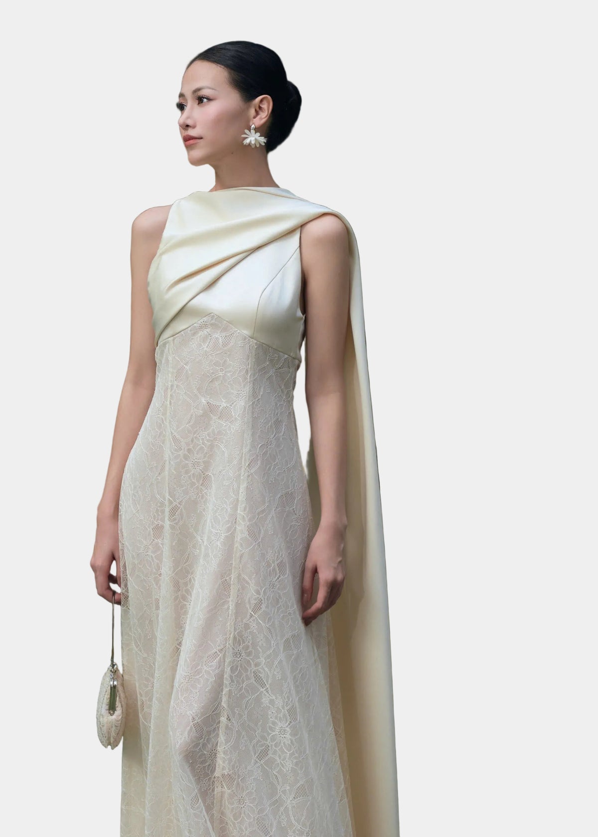 Kisserine Helena Dress - Ivory White