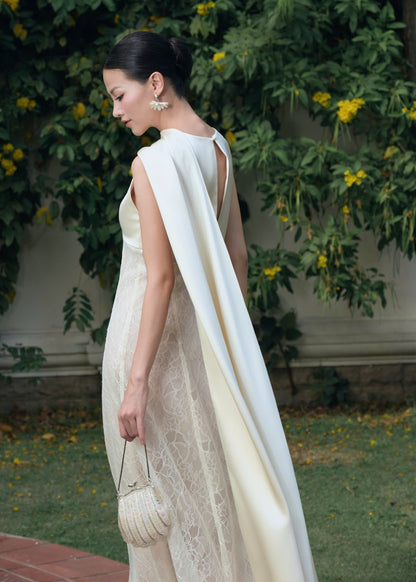 Kisserine Helena Dress - Ivory White