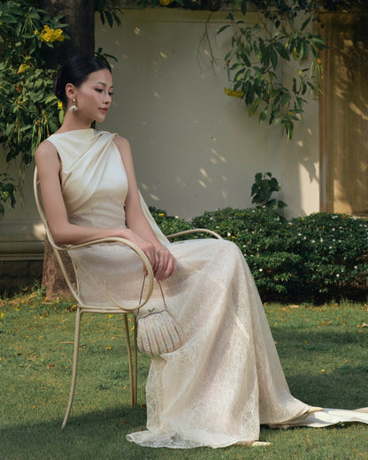 Kisserine Helena Dress - Ivory White