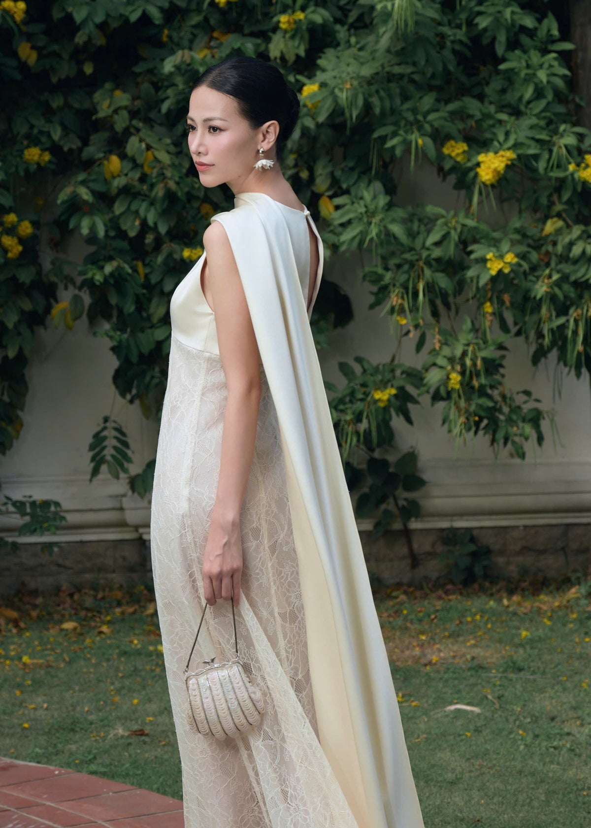 Kisserine Helena Dress - Ivory White