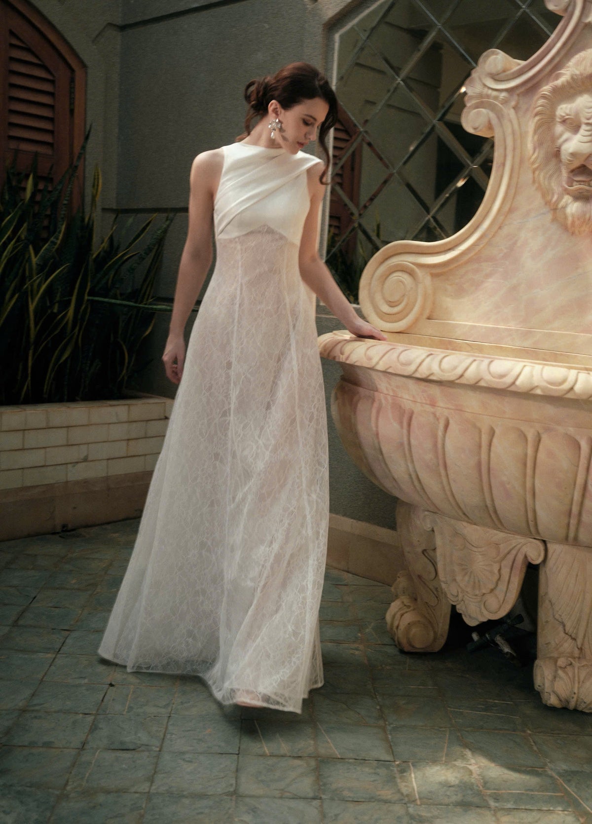 Kisserine Helena Dress - White