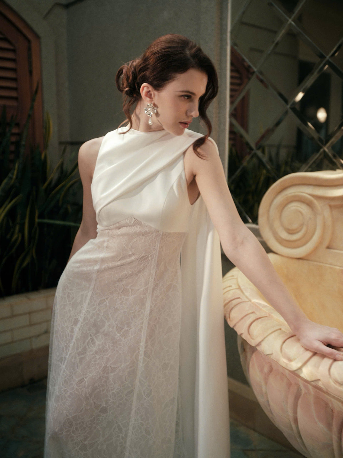 Kisserine Helena Dress - White