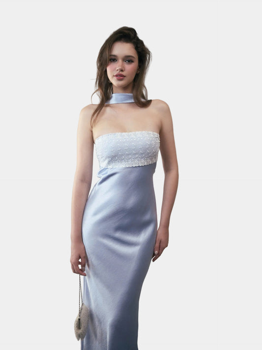 Kisserine Rosalia Dress - Baby Blue