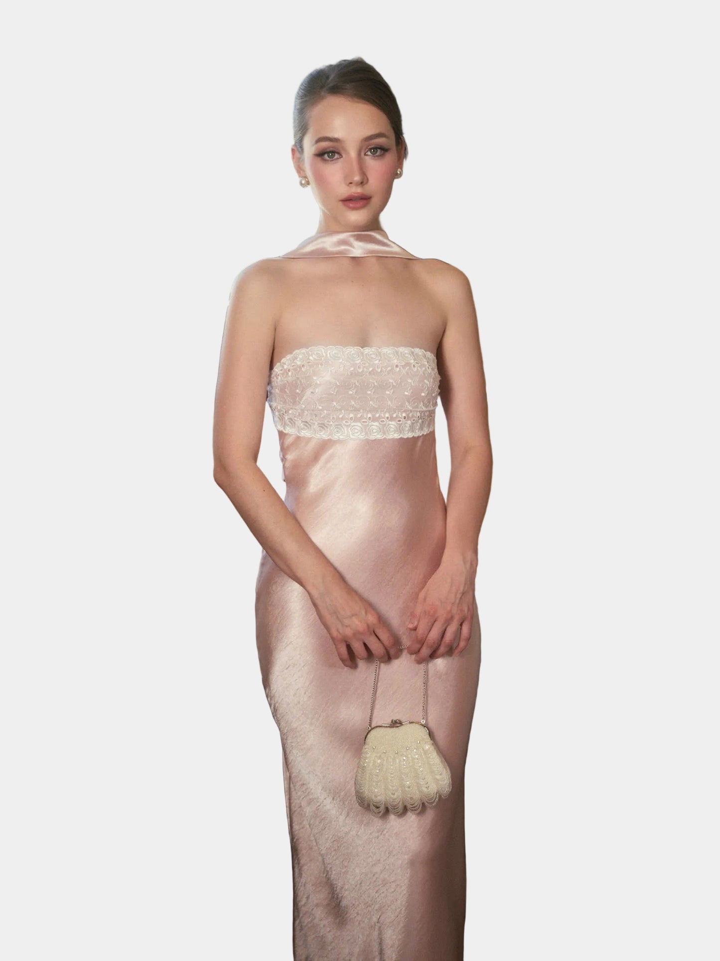 Kisserine Rosalia Dress - Coral Pink