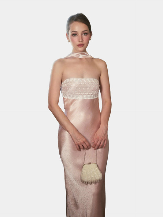 Kisserine Rosalia Dress - Coral Pink