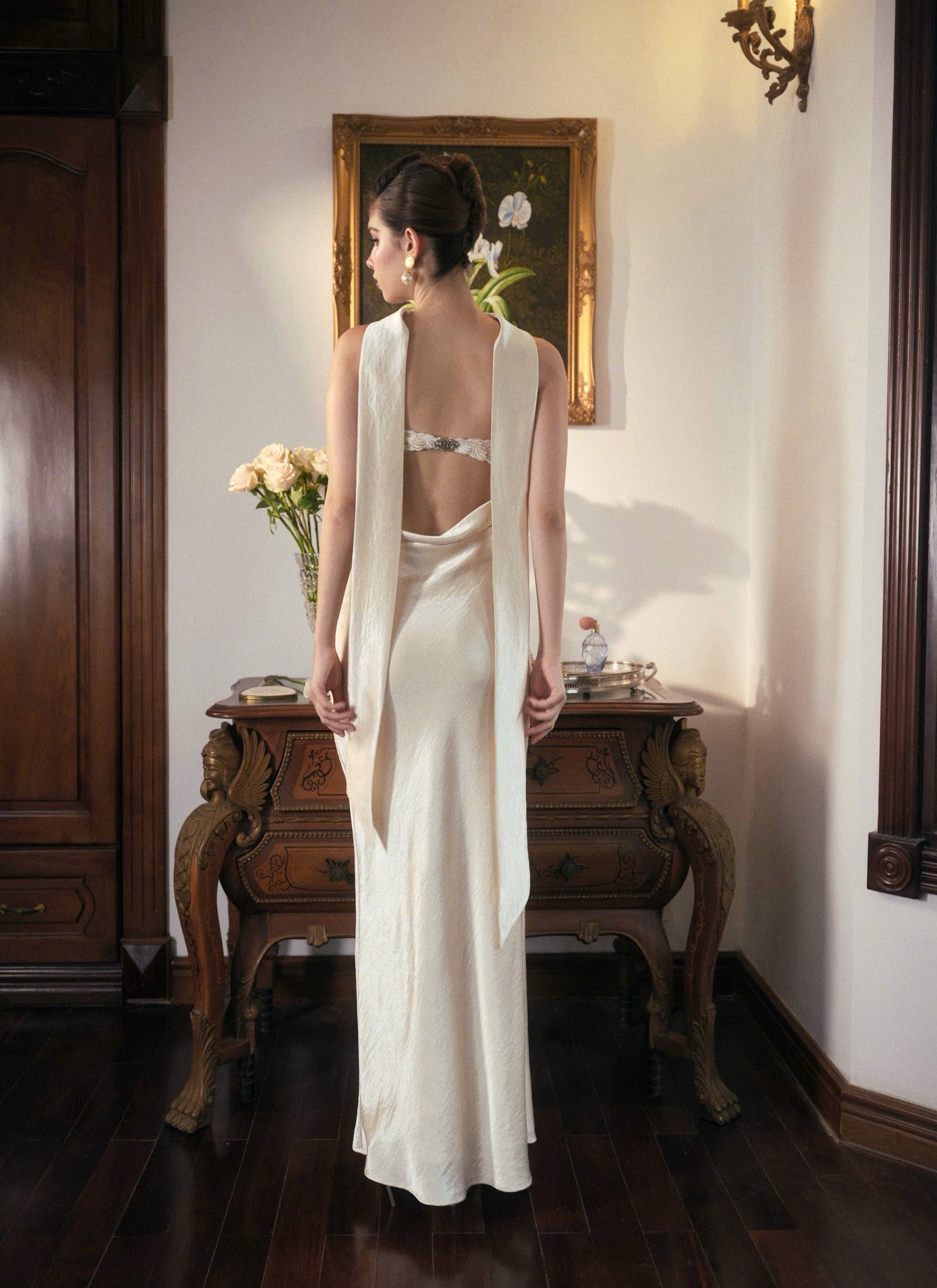 Kisserine Rosalia Dress - Ivory White