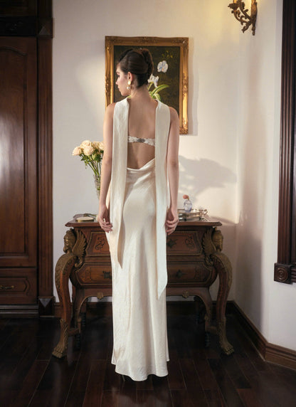 Kisserine Rosalia Dress - Ivory White