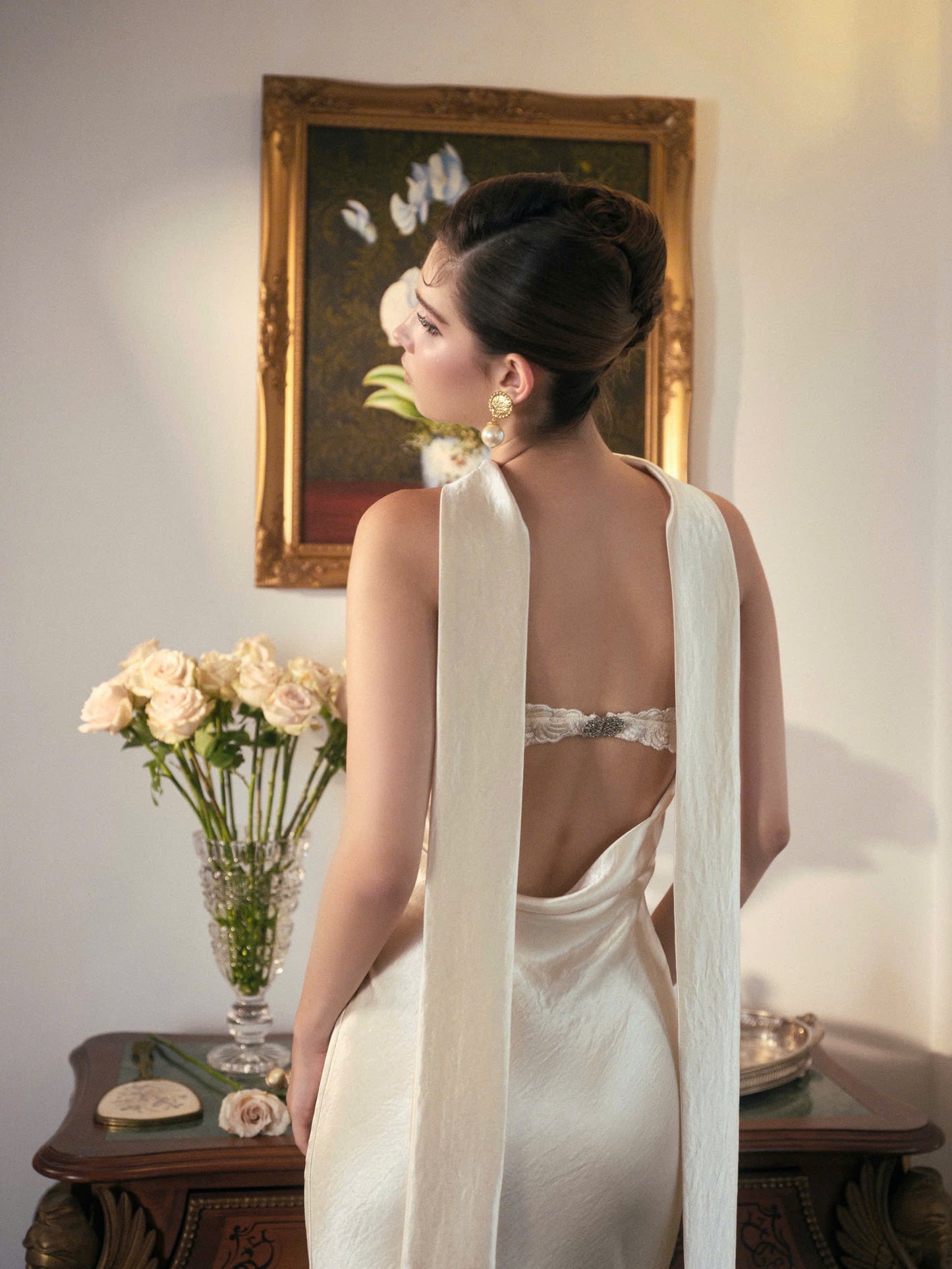 Kisserine Rosalia Dress - Ivory White