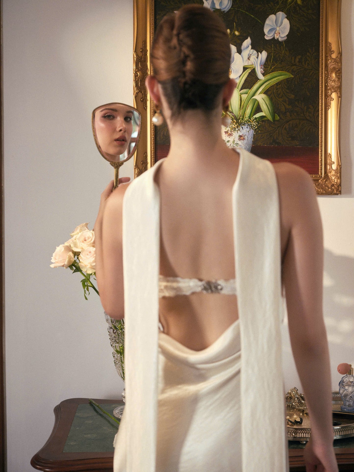 Kisserine Rosalia Dress - Ivory White