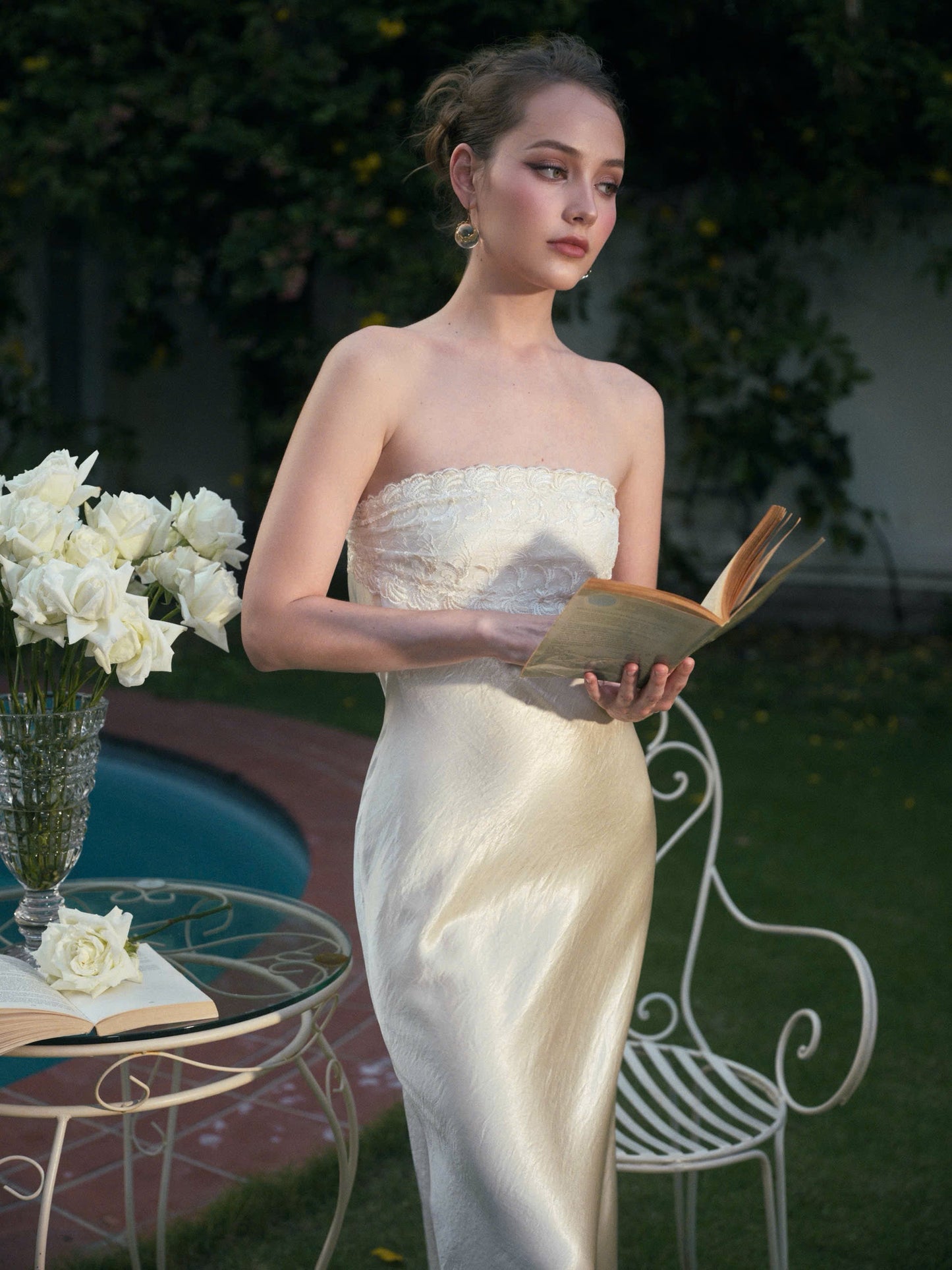 Kisserine Rosalia Dress - Ivory White