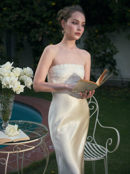 Kisserine Rosalia Dress - Ivory White