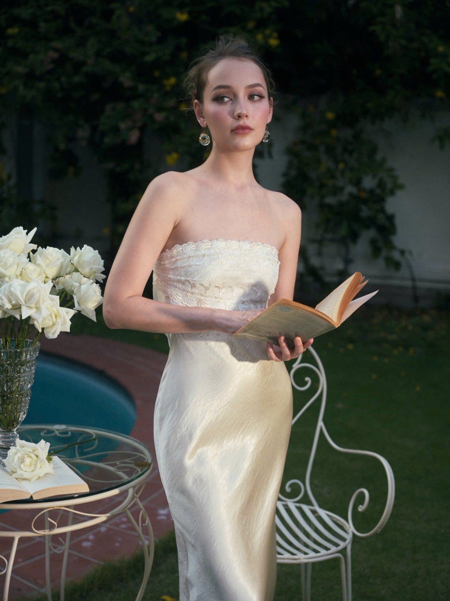 Kisserine Rosalia Dress - Ivory White
