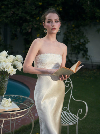 Kisserine Rosalia Dress - Ivory White
