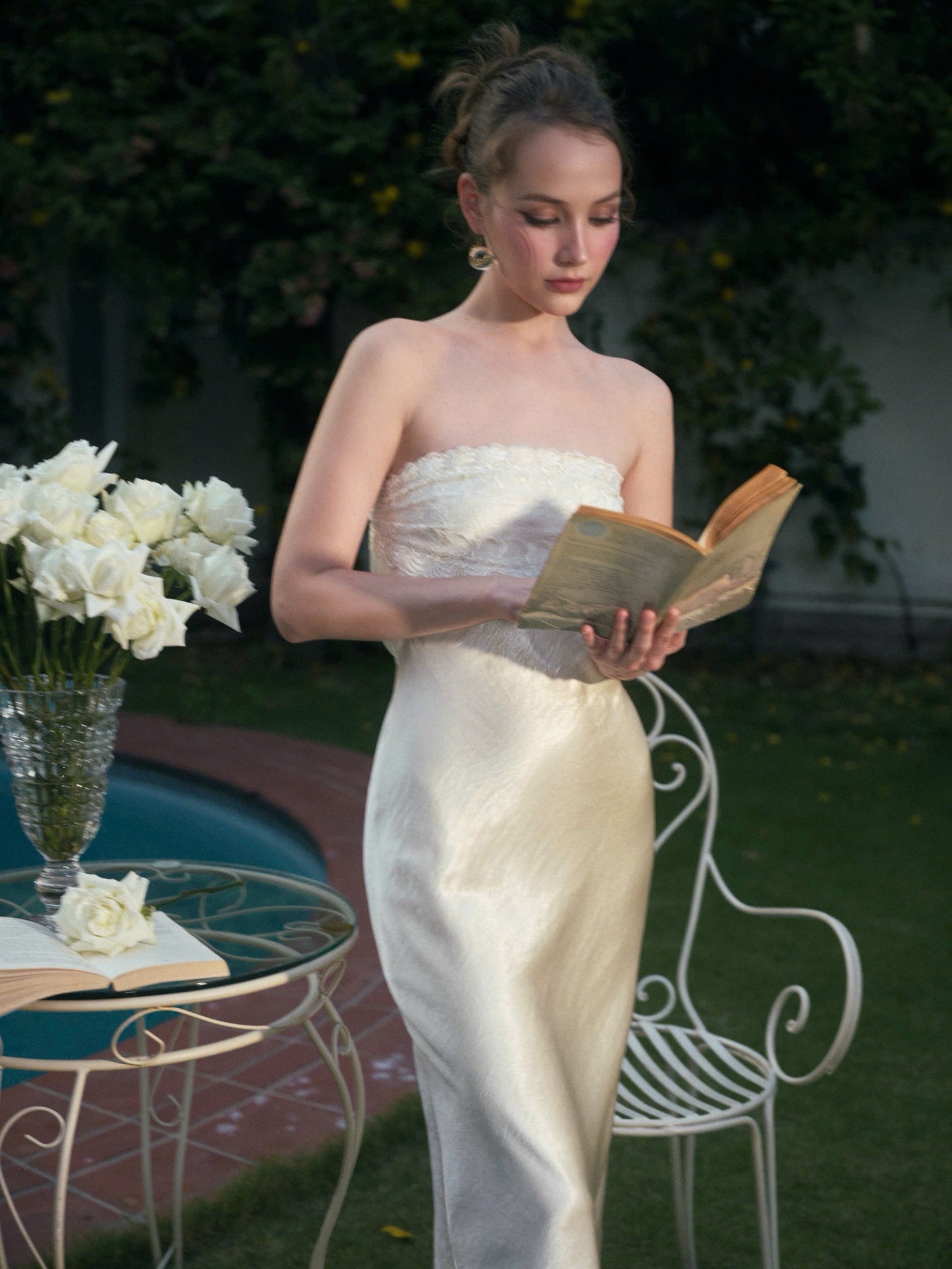Kisserine Rosalia Dress - Ivory White