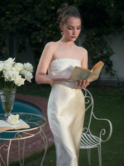 Kisserine Rosalia Dress - Ivory White