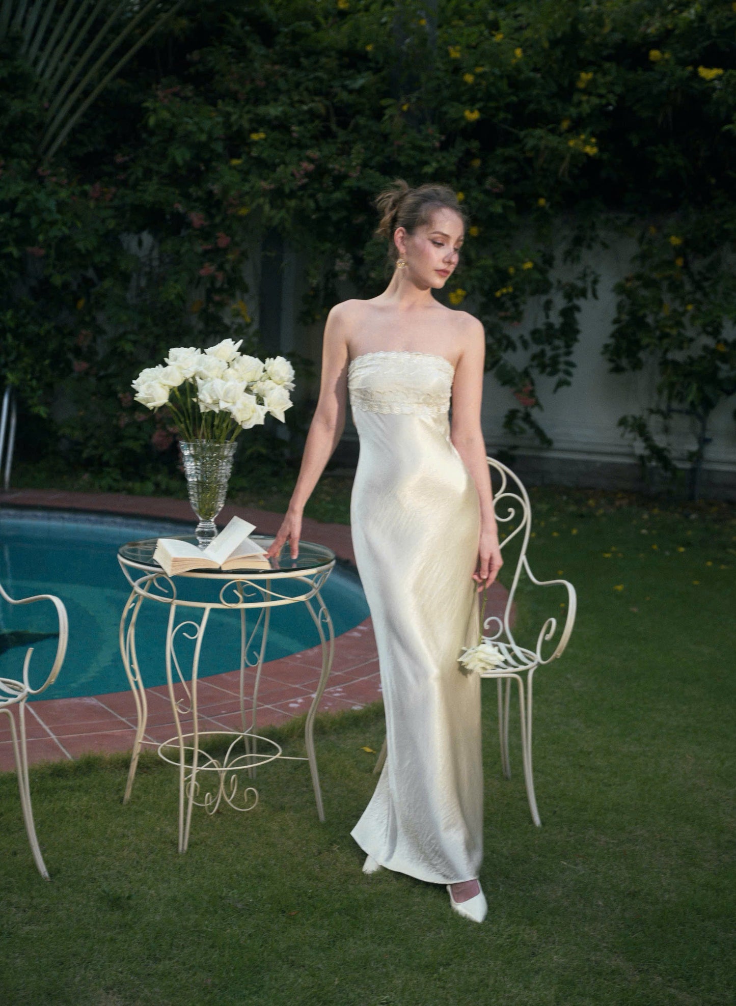 Kisserine Rosalia Dress - Ivory White