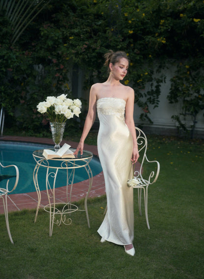 Kisserine Rosalia Dress - Ivory White