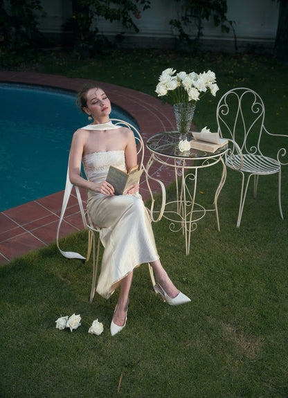 Kisserine Rosalia Dress - Ivory White